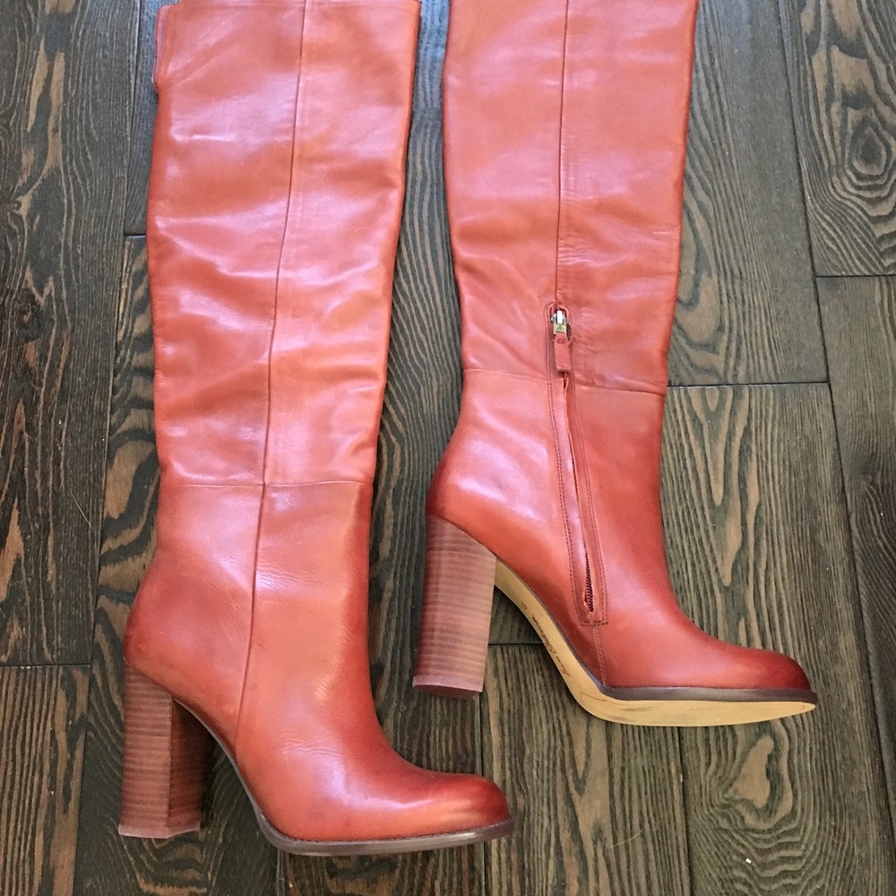 Sam Edelman Rylan Boots NWOT - Rust Red - Picture 5 of 5